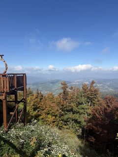 Zdjęcie z Manuel Toninello wzdłuż trasy