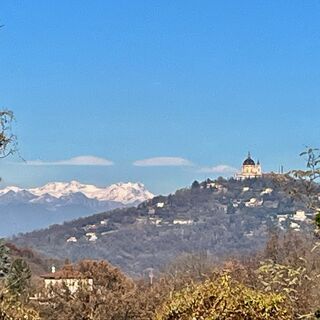 Superga vor der Kulisse des Monte Rosa