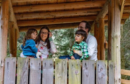 Am Wildbeobachtungsstand