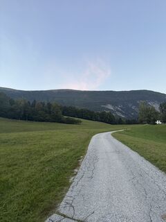 Photo de Sandro Leitinger le long du parcours
