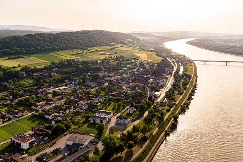 Luftbild von Klein-Pöchlarn