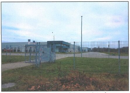 Eingang Logistikzentrum MAN an der Linke-Hofmann-Busch-Straße