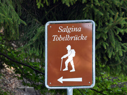 Beschilderung Rundwanderweg Salginatobelbrücke
