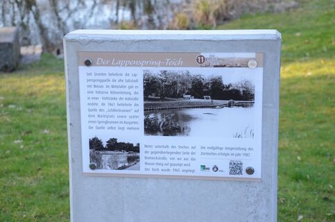 Stele am Lappenspringteich in Salzgitter-Bad
