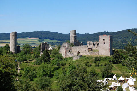 Mittelalterfest auf der Ruine Brandenburg bei Lauchröden