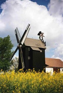 Mühlen wie dieser werden wir auf unserer Tour oft begegnen.