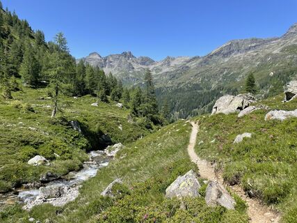 Photo de Gerda Dobler le long du parcours
