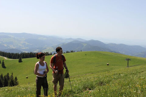 Wanderpaar am Belchen