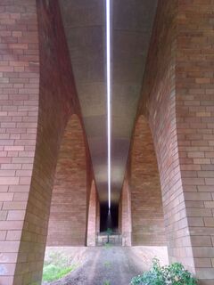 Highlight am Wanderweg: Viadukt einer der ältesten Autobahnbrücken Deutschlands