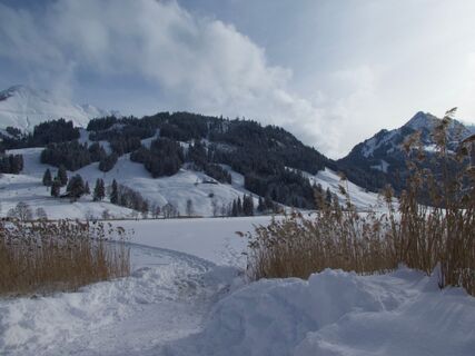 nach Gypsera-Winterwanderung Seerundgang Schwarzsee