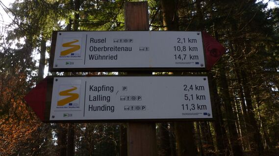 Teils auch auf dem Goldsteig