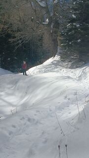 Fotografia z Valerio Masiero na trase