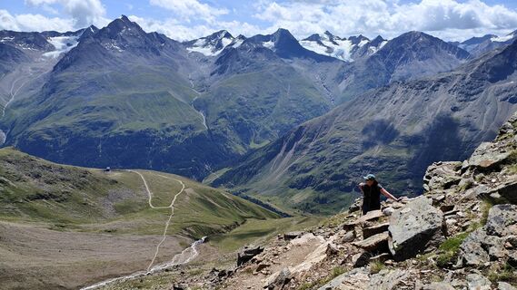 Photo de Andreas Schlosser le long du parcours
