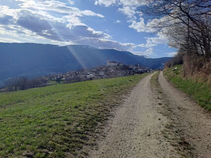 Foto von Elisabeth Thaler entlang der Tour