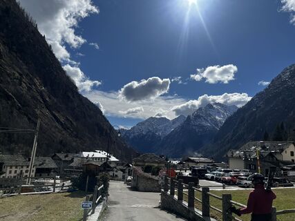 Foto von Ana entlang der Tour