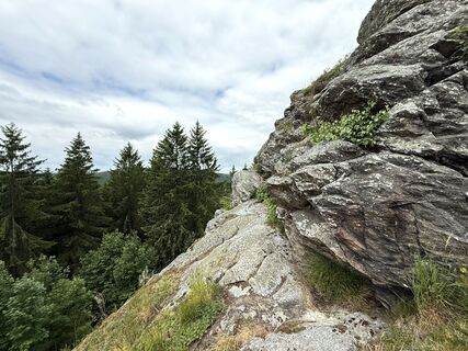 Photo de Norbert Herbig le long du parcours