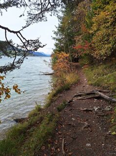 Foto von Dagmar Hofer entlang der Tour
