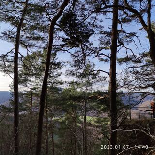 Photo de Edit Szoboszlay le long du parcours