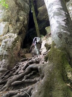 Foto von Nicole Versporten entlang der Tour