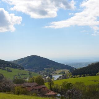 Blick auf den See von Ronzey