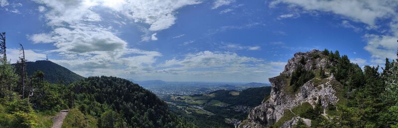 Photo de Andreas Oberholzer le long du parcours