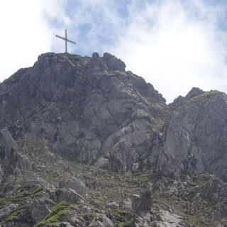 Blick auf den Kanzelwandgipfel