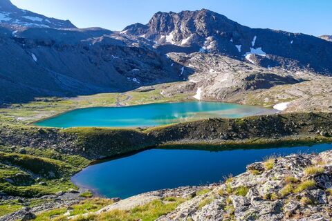 Le lac blanc et le lac noir - Refuge du Carro