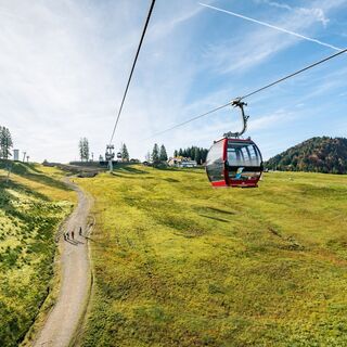 Mit der Imbergbahn auf dem Weg zum Alperlebnispfad