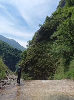 Foto von Aner entlang der Tour