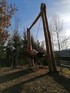 Foto von Dagmar Hofer entlang der Tour