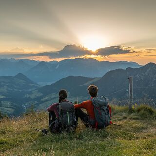 Blick vom Schatzberg ins Alpbachtal