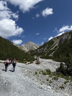 Photo de Marisa scafetta le long du parcours