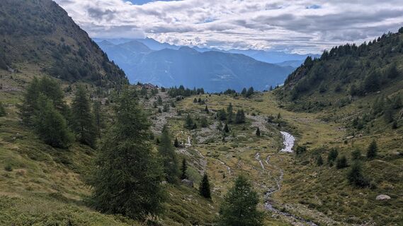 Photo de Stefano Manzoni le long du parcours
