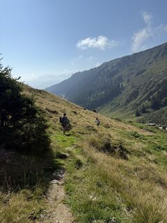 Foto von Sarah Dürr entlang der Tour