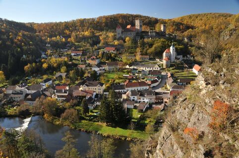 Blick auf Hardegg