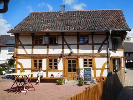 Hausansicht des Dorfcafés Alt Bleckenstedt in Salzgitter