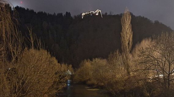 Zdjęcie z Susi Puhl wzdłuż trasy