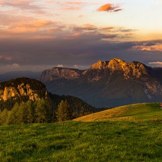 Blick auf das Dietrichshorn vom Schwarzeck aus