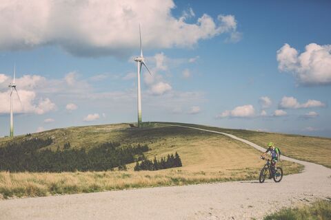 Biken auf der Ganzalm und der Pretul