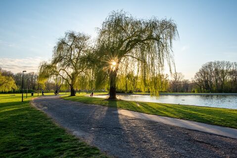 Fontäne auf der Ziegelwiese