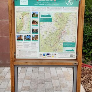Informationsschilder Querung des Vogesenmassivs - Saverne
