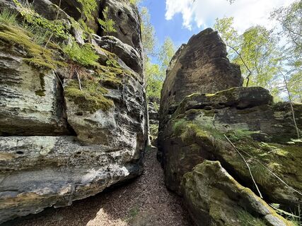 Foto de Norbert Herbig a lo largo del recorrido