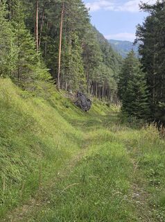 Foto von Sandra entlang der Tour