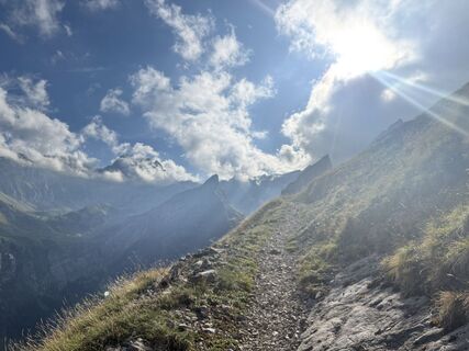 Foto von Nathalie Tafer entlang der Tour