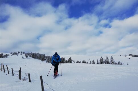 Saualpe Skitour - Aufstieg zur Offnerhütte