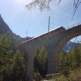 Bahnerlebnisweg zwischen Preda und Bergün © BFT
