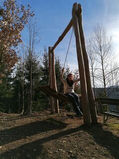 Fotografia z Dagmar Hofer na trase