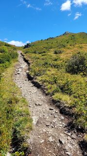 Photo de Juliane le long du parcours