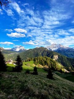 Das Val Fiorentina mit dem Pelmo und dem Civetta