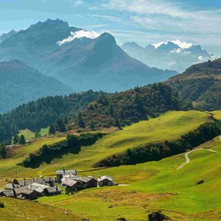 Blick auf Grevasalvas